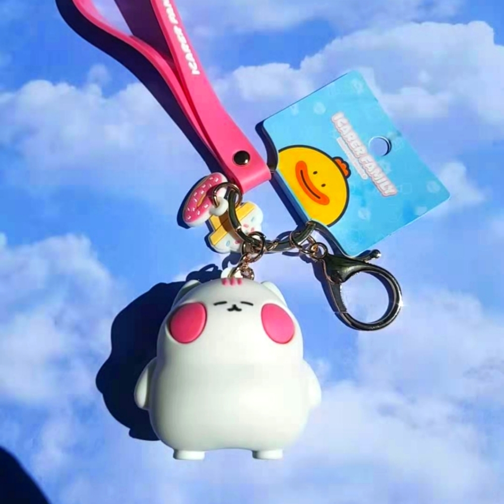Cute Keychain | Silicone Chubby Cat